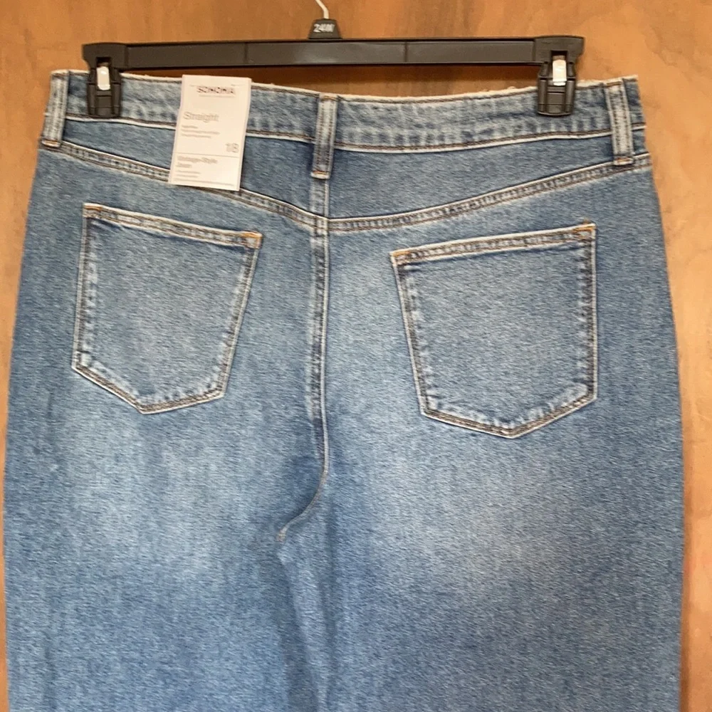 Sonoma high rise straight vintage style jean size 18 - Picture 9 of 14